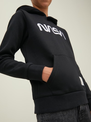 Jack & Jones JuniorSweater majica 'NASA' - crna boja