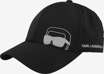 Karl Lagerfeld Cap in Schwarz: Vorderseite