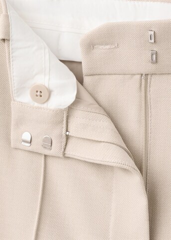 MANGO Wide leg Pleated Pants 'Paris' in White