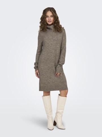 JDY Knit dress 'ELANORA' in Grey: front