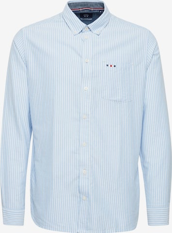 FQ1924 - Camisa 'Steven' em azul: frente