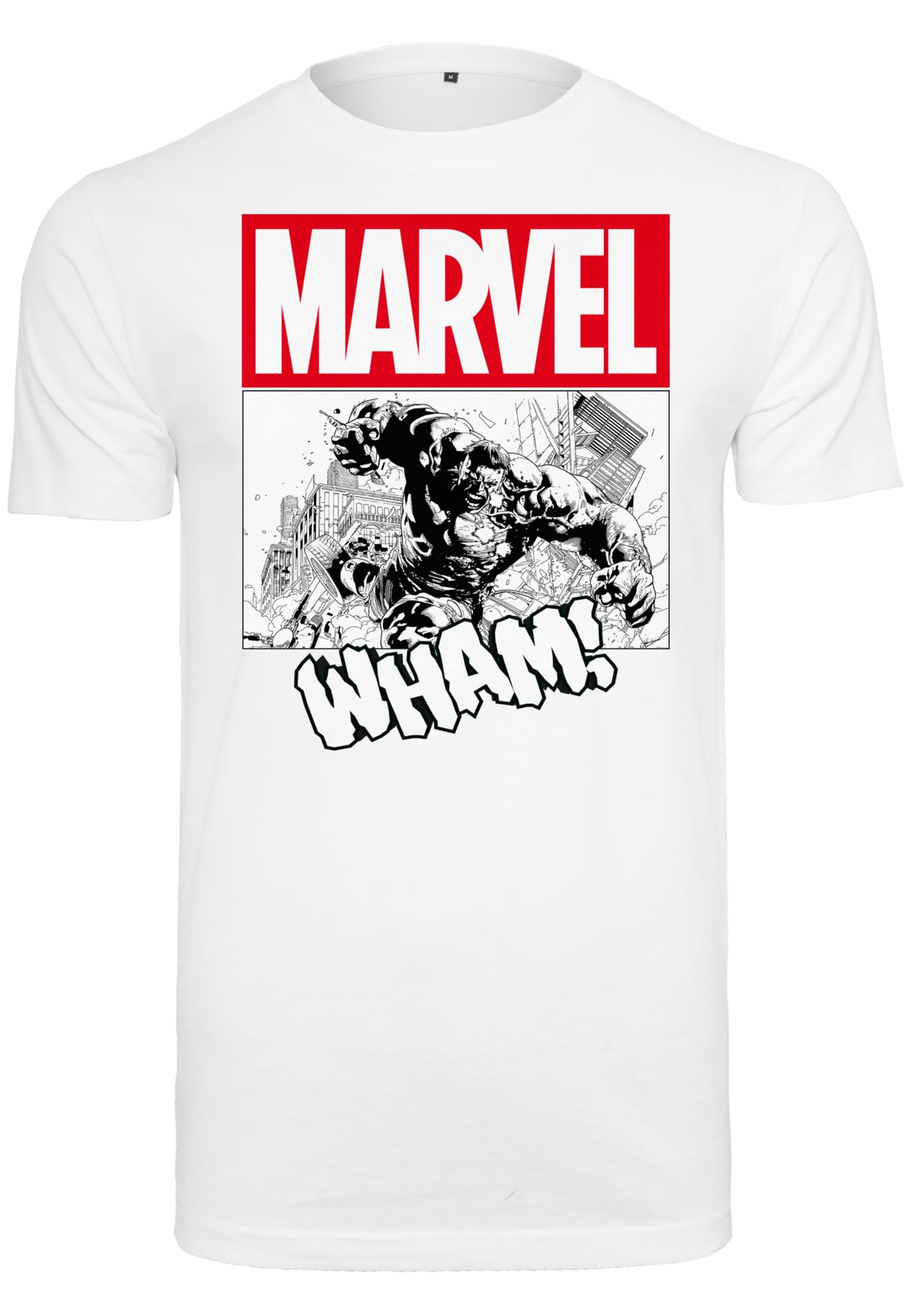 Merchcode T-Shirt 'Avengers' in Weiß: Vorderseite