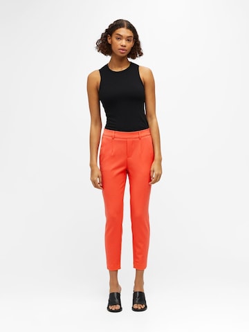 Coupe slim Pantalon à pince OBJECT en orange