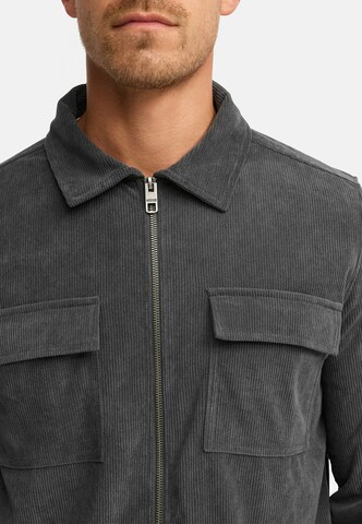 INDICODE JEANS Regular fit Overhemd 'Nemoto' in Grijs