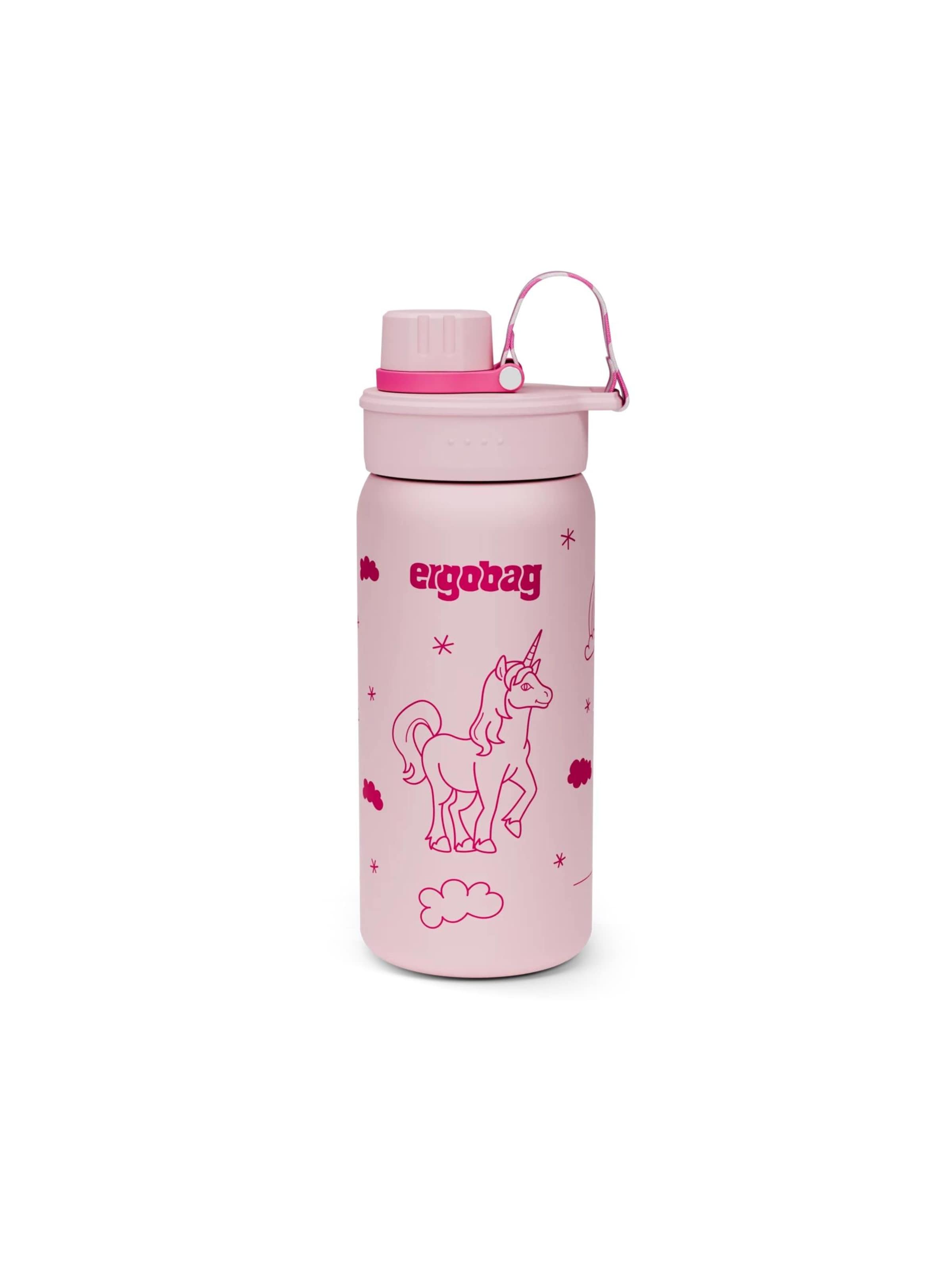 ergobag Drinking Bottle 'Trinkflasche Edelstahl Trinkflasche' in Pink: front