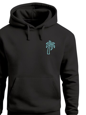 Neverless Sweatshirt 'Palm Lineart Logo' in Black