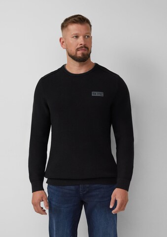 s.Oliver Pullover in Schwarz