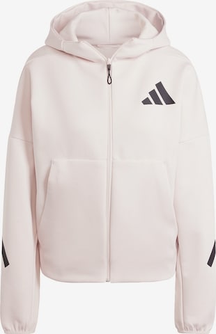 Giacca di felpa sportiva 'Z.N.E.' di ADIDAS SPORTSWEAR in rosa: frontale