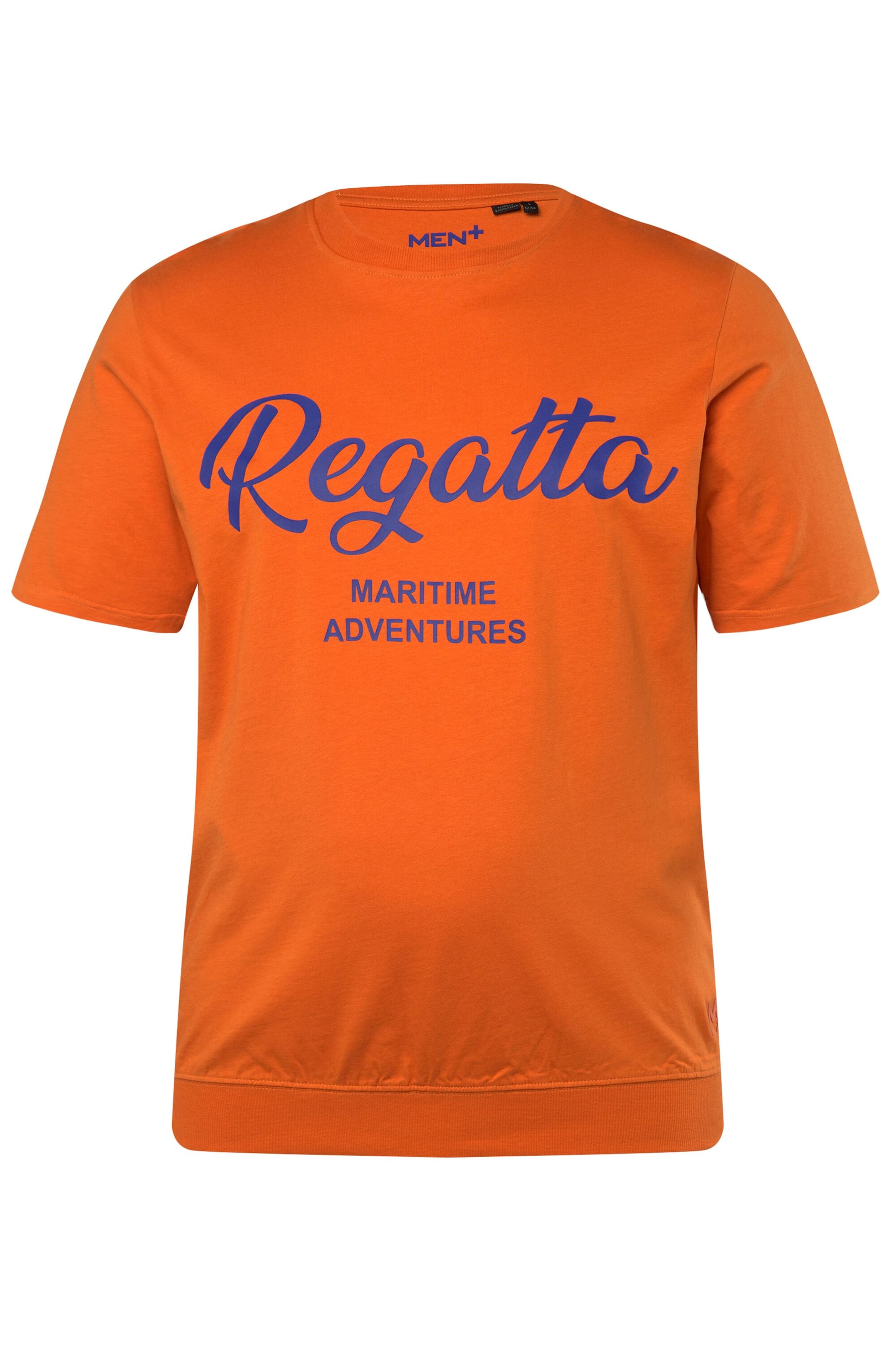 Men Plus Shirt in Orange: front