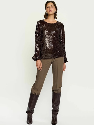 Soft Rebels Shirts 'Maddison' i brun