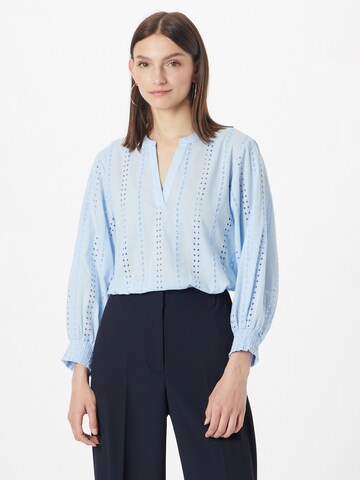 Kaffe Blouse in Blauw: voorkant