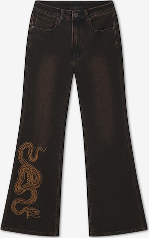 juoda Ed Hardy Laisvas Džinsai: priekis