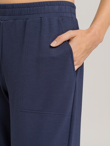 Hanro Loose fit Pajama Pants 'Pure Comfort' in Blue