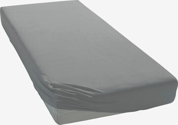 ECOREPUBLIC Bed Sheet in Grey: front