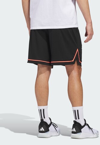 ADIDAS PERFORMANCE Loose fit Sports trousers 'Basketball Badge Of Sport' in Black