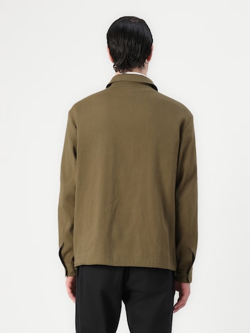 BOSS Prehodna jakna 'P-Carper' | zelena barva: zadnja stran