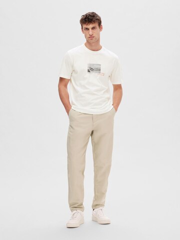 SELECTED HOMME Loosefit Chino nadrág - bézs