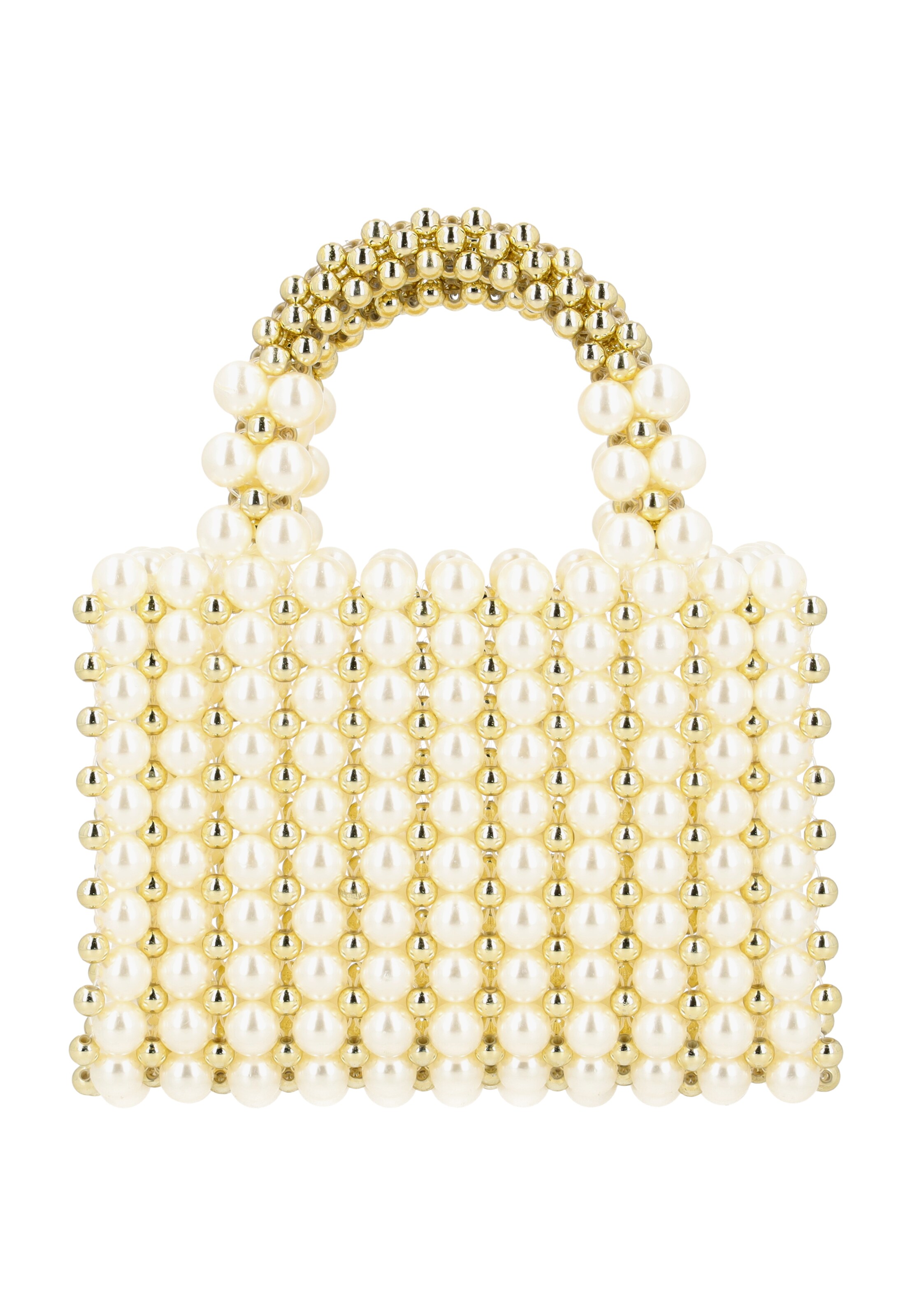 myMo at night Handbag in White: front