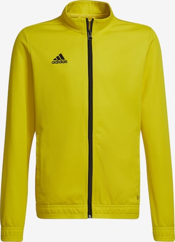 ADIDAS PERFORMANCE Athletic Jacket 'Entrada 22' in Yellow: front