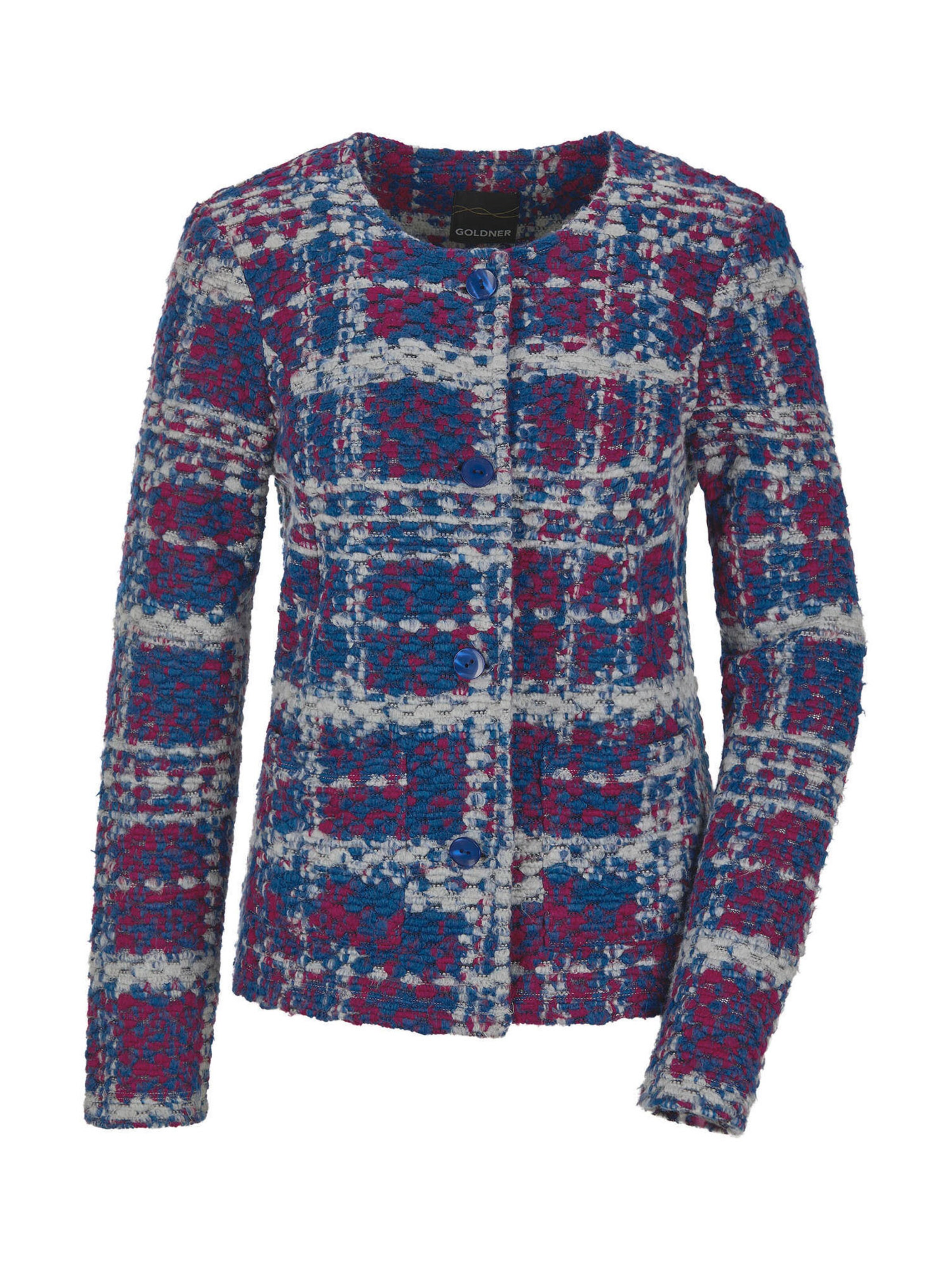 Goldner Tussenjas in Blauw: voorkant