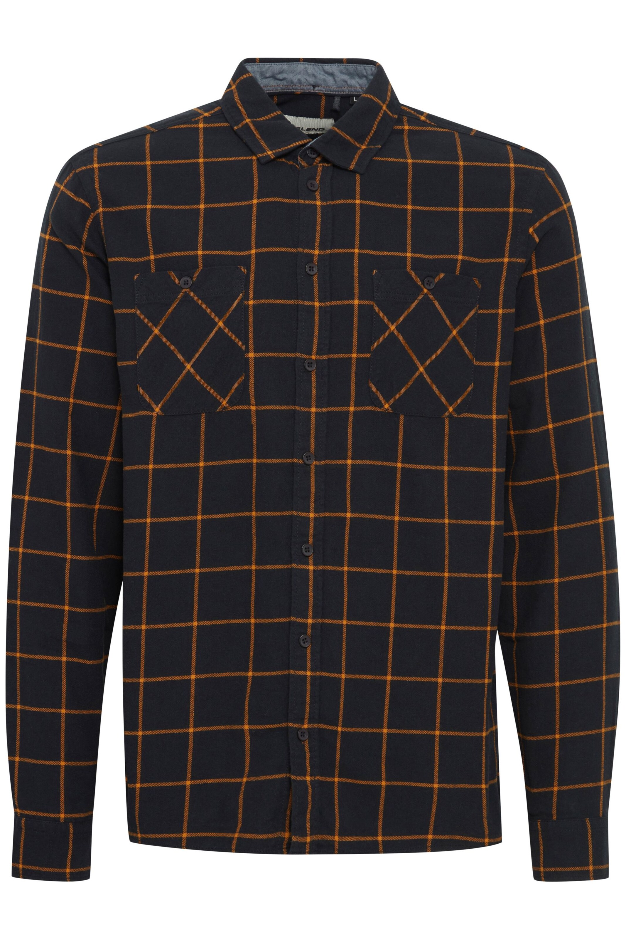 BLEND Hemd in Schwarz: Vorderseite