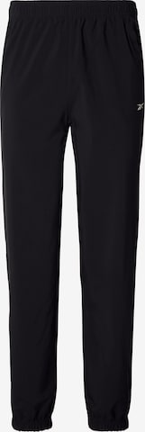 ReebokTapered Sportske hlače - crna boja: prednji dio
