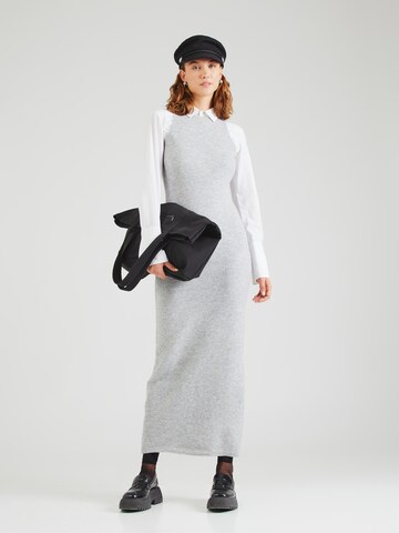 PIECES Knit dress 'PCNANU' in Grey