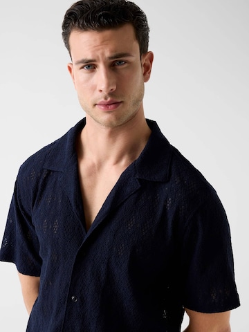 GUESS Regular fit Button Up Shirt in Blue