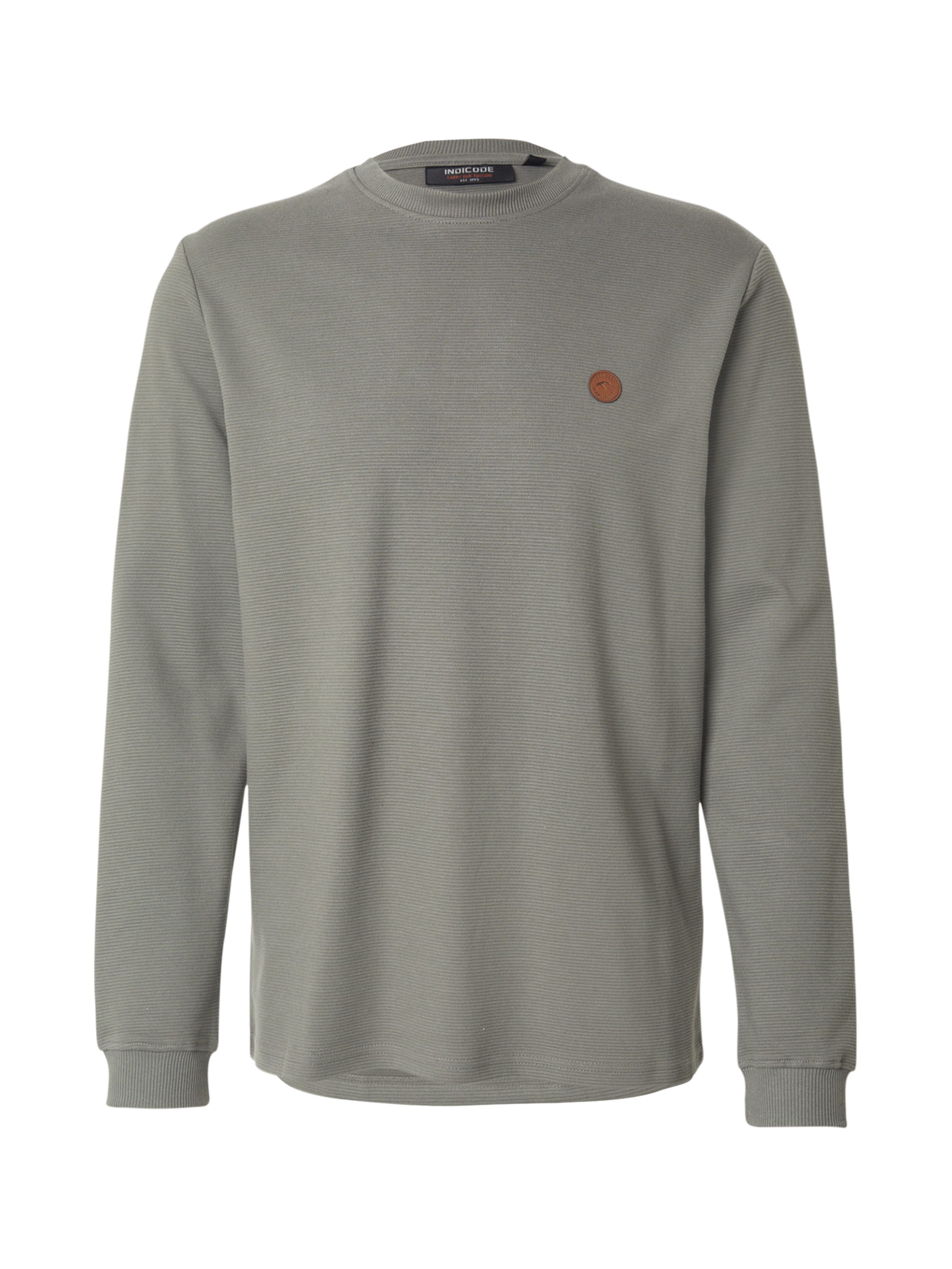 INDICODE JEANS Sweatshirt 'Salupe' in Grau: Vorderseite
