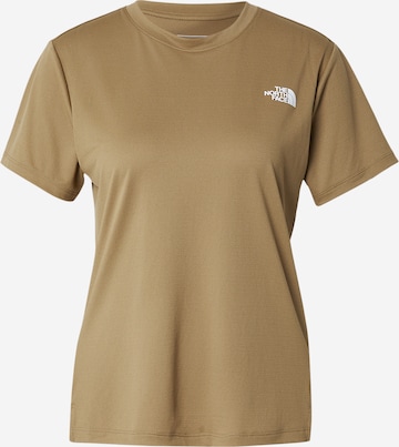 THE NORTH FACETehnička sportska majica 'FLEX' - smeđa boja: prednji dio