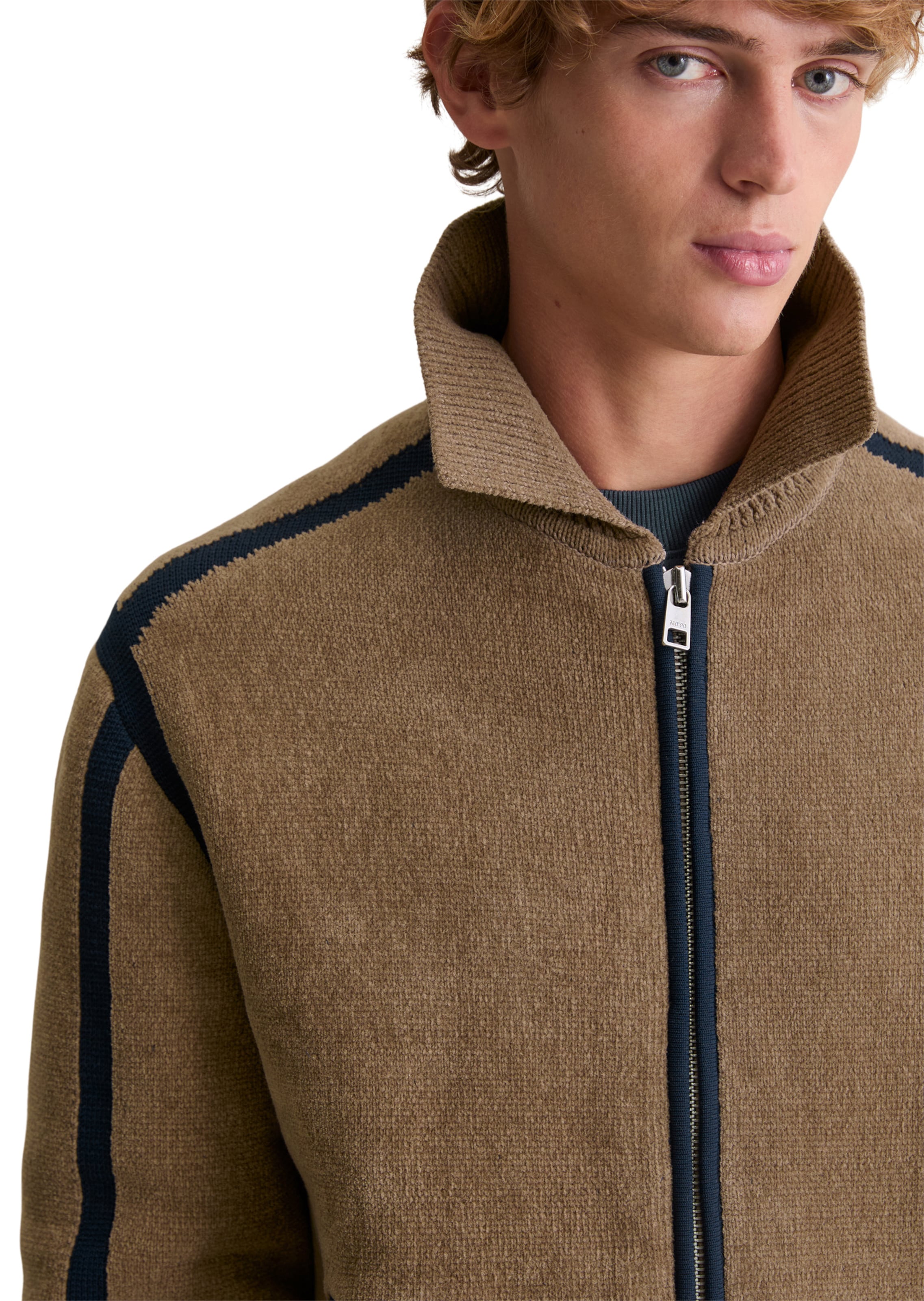 Marc O'Polo DENIM Gebreid vest in Bruin