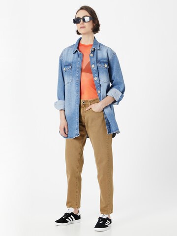 G-STAR Tapered Jeans 'Kate' in Brown