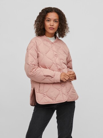 VILA Демисезонная куртка 'Thora' в Ярко-розовый: спереди