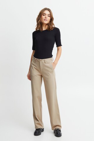 Fransa Loose fit Pants 'Tessa' in Beige