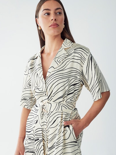 Willa Blusenkleid 'MAISEY' in schwarz / weiß, Produktansicht