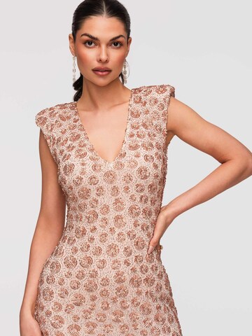 Ombre Evening dress in Beige
