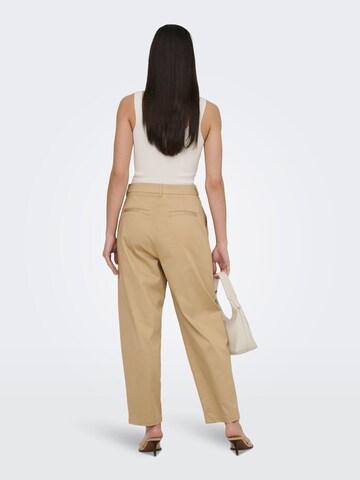 ONLY Barrel Chino trousers 'ONLCASIL' in Beige
