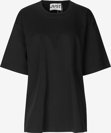 JUST FEMALE T-shirt 'Kyoto' i svart: framsida