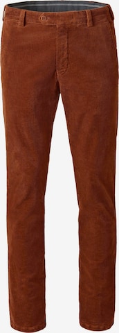 MEYER Chino trousers in Brown: front