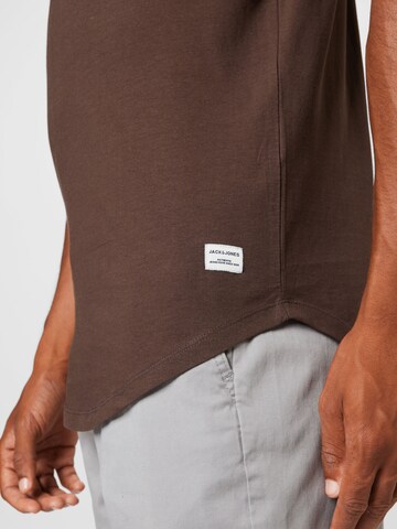 Coupe regular T-Shirt JACK & JONES en marron