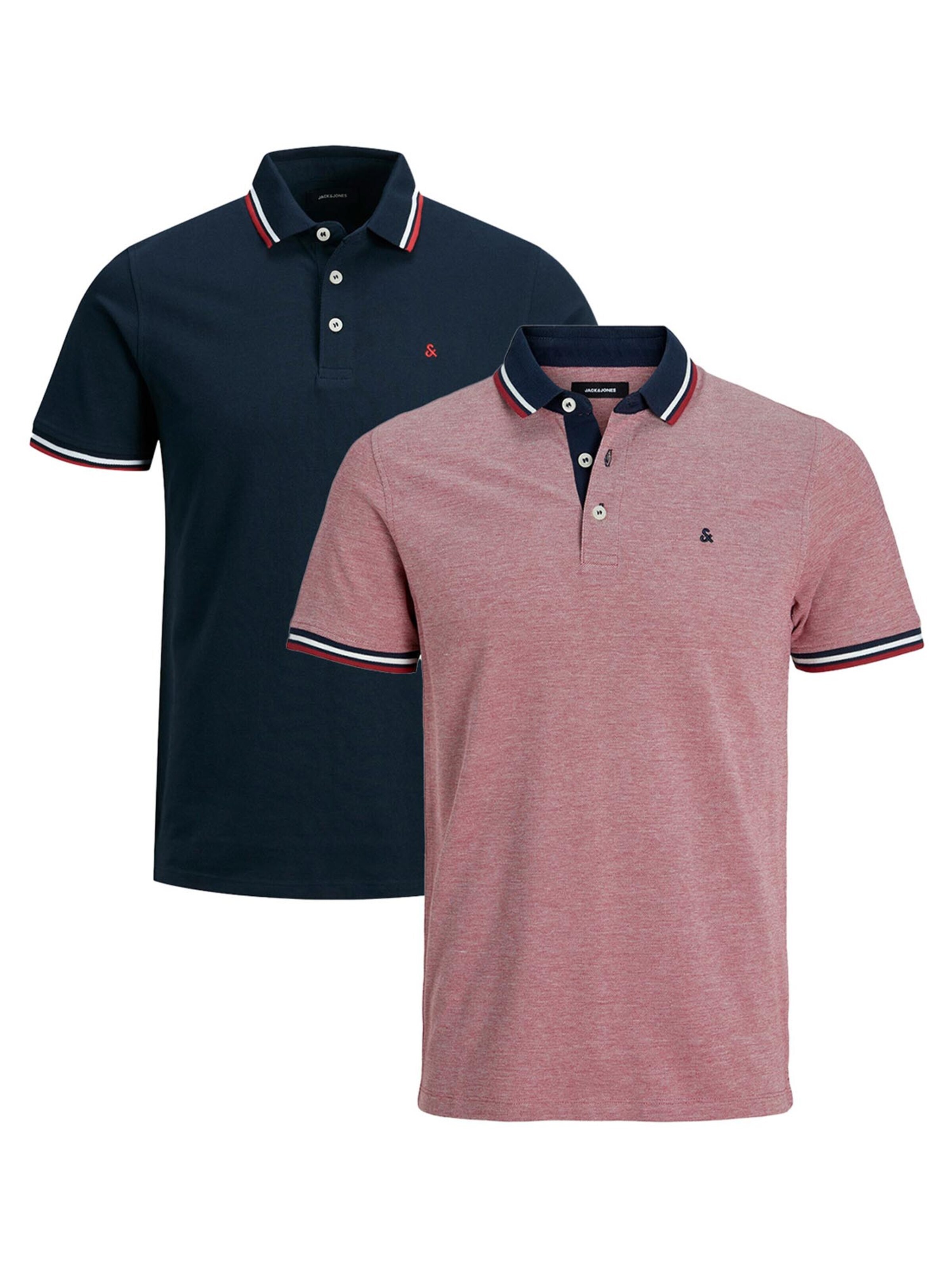 JACK & JONES Shirt 'Paulos - Slim Fit' in Rood: voorkant
