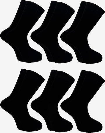 El Sueno - Calcetines 'Sportsocken' en negro: frente