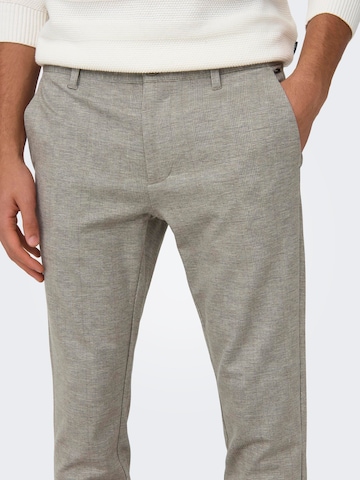 Only & Sons Slimfit Chino nadrág 'Mark' - szürke