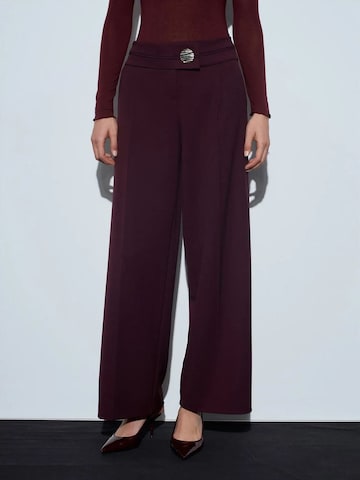 Wide Leg Pantalon Dilvin en rouge