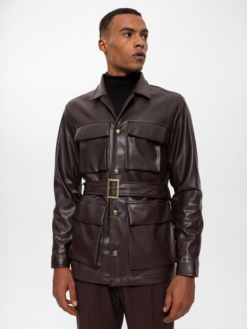 Antioch Between-Season Jacket in Brown: front