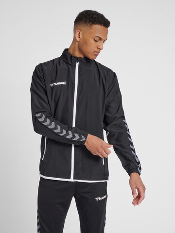 Hummel Sportjacke in Schwarz: predná strana