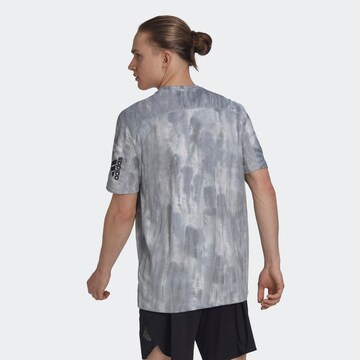ADIDAS SPORTSWEAR Performance Shirt 'Overspray Graphic' in Grey