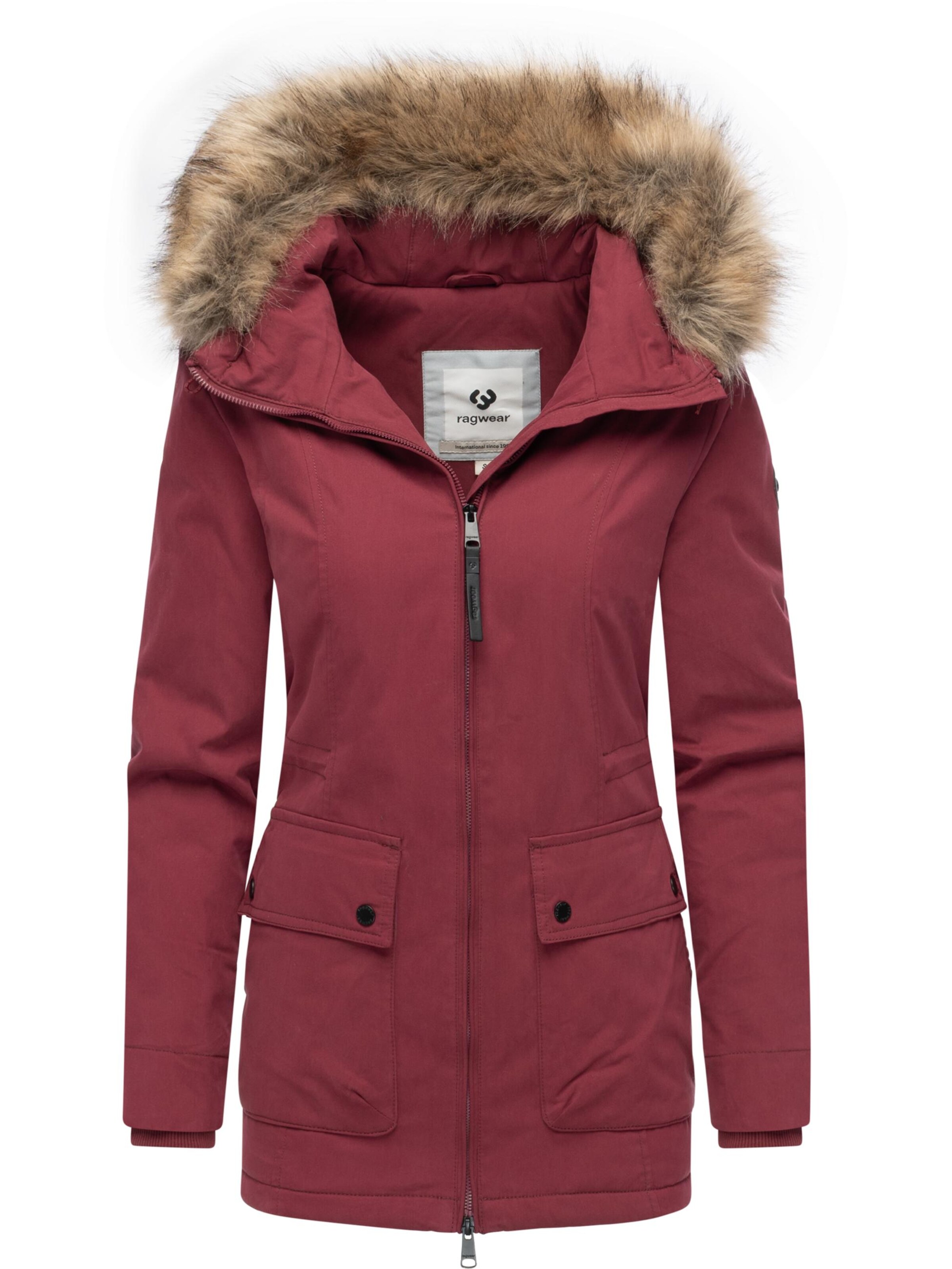 Ragwear Winter Coat 'Monadetta Youmodo' in Red