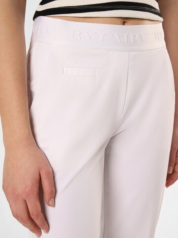 Cambio Slim fit Pleat-Front Pants 'Kim' in White