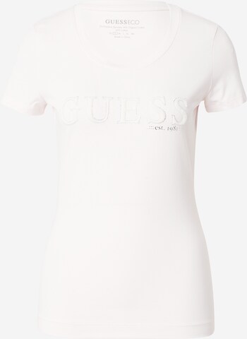 GUESS - Camiseta en rosa: frente